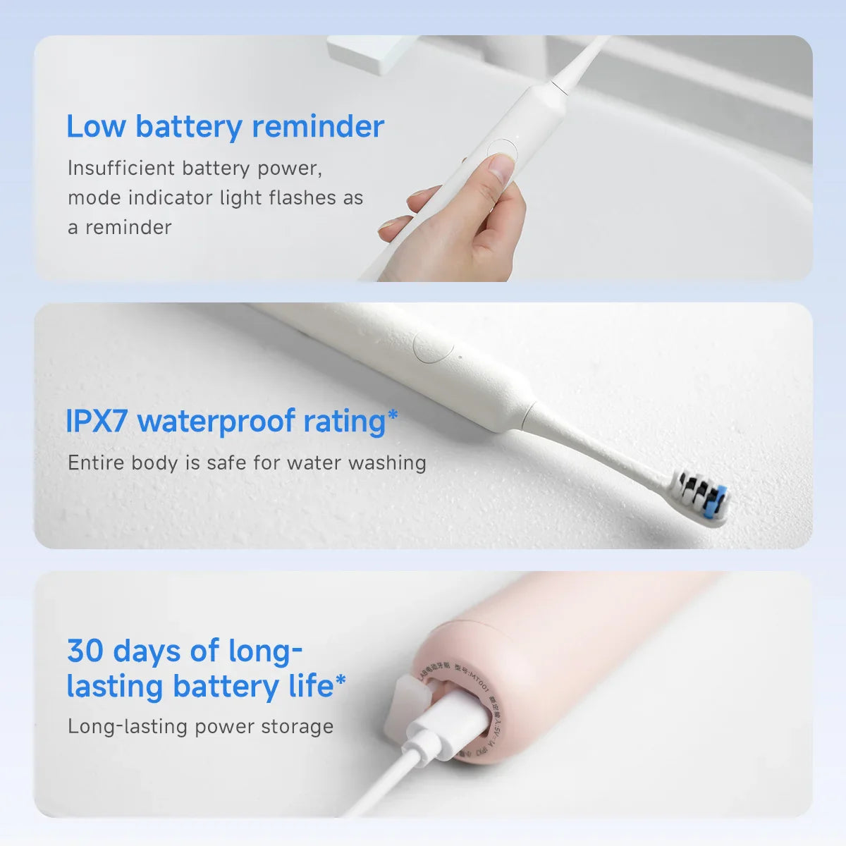 DOCO LAB Sonic Electric Toothbrush | 3 Modes & Whitening