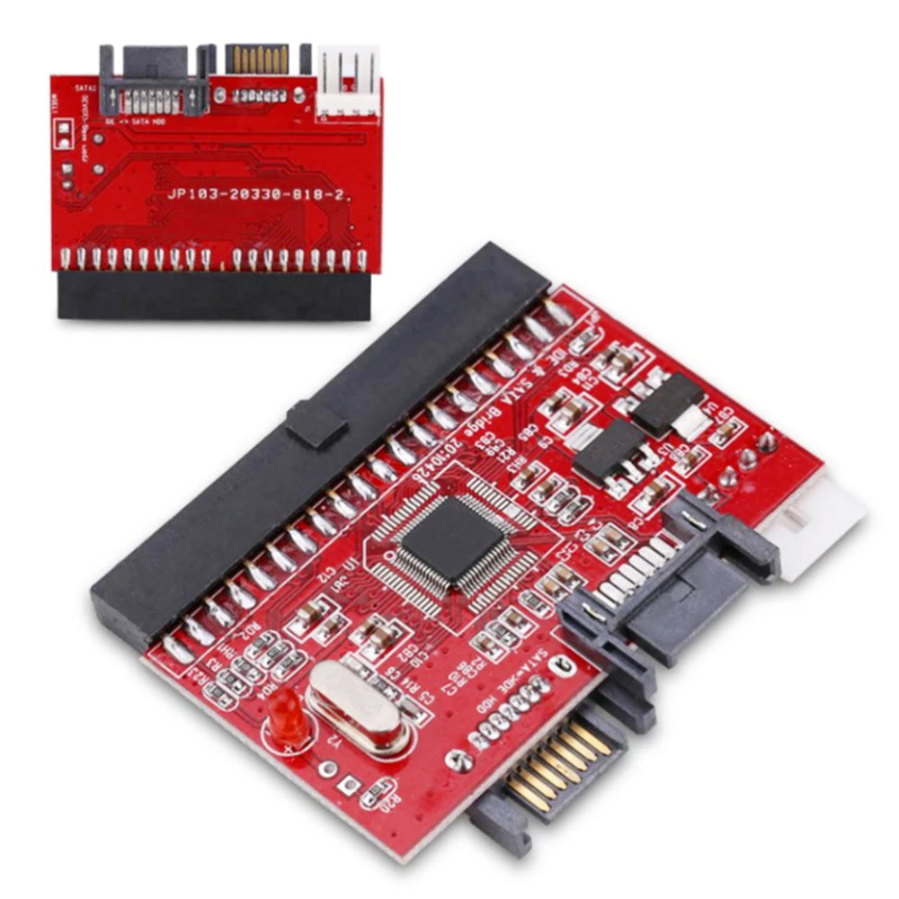 PCB+Metal IDE To SATA Converter SATA To IDE Adapter Bidirectional Conversion Card Computer Hard Disk Motherboard Conversion Card Peaceful Pleasures Health and Wellness
