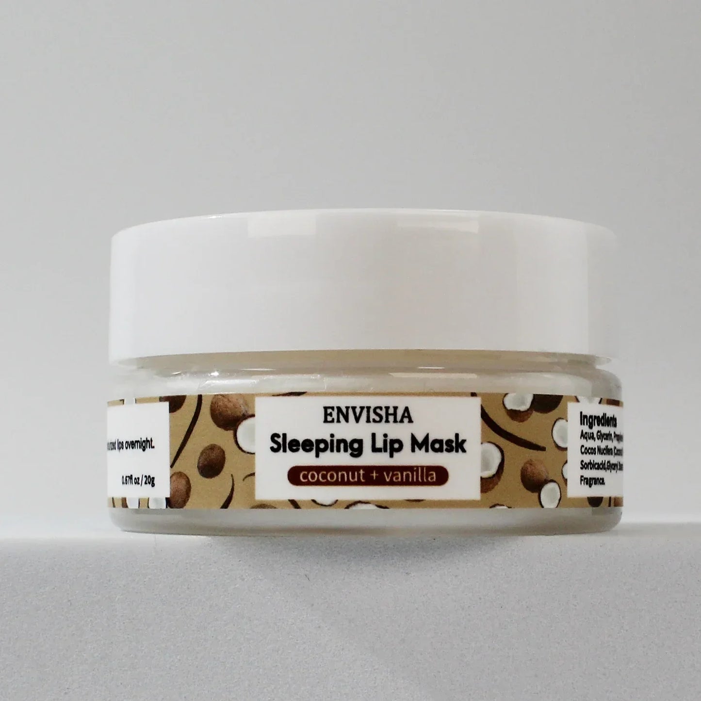 ENVISHA Peach Lip Sleep Mask – Overnight Moisturizing & Line-Fading 20g