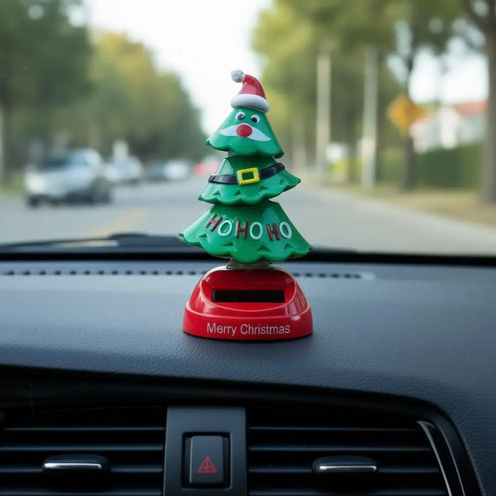 Solar Dancing Christmas Tree Car Ornament 2025 | Dashboard Car Dashboard Ornament Peaceful Pleasures Health and Wellness