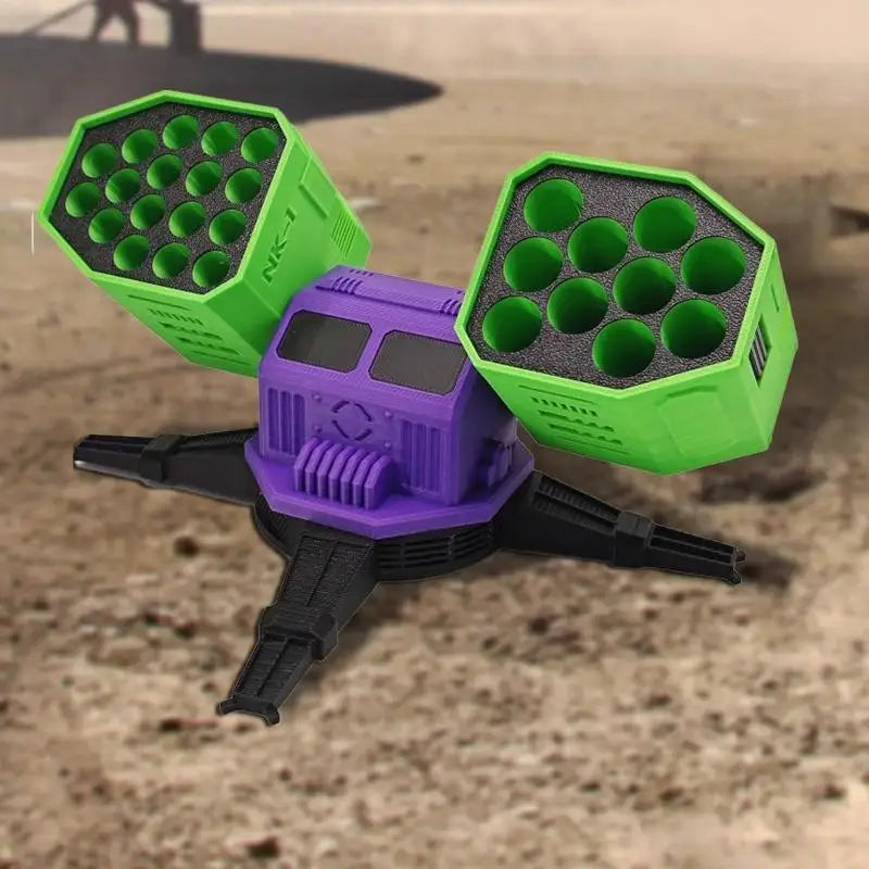 3D Printed Battery Organizer – AA/AAA/18650 Desktop Storage