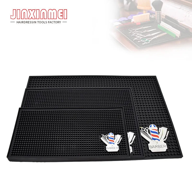 Barbershop Silicone Non-slip Station Mat Hairdressing Scissor Tool Storage Display Pad Professional Salon Bar Accessory Supplies Peaceful Pleasures Health and Wellness