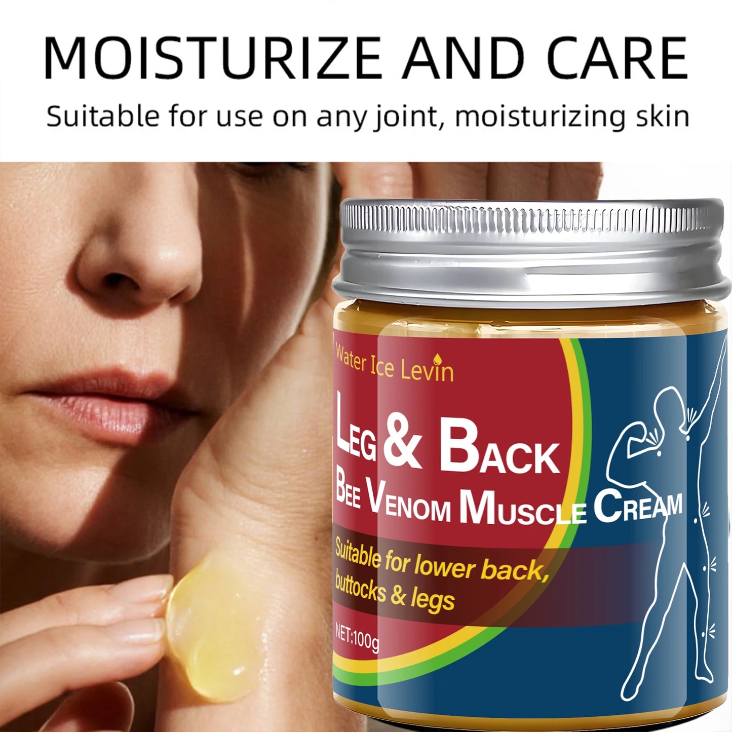 Bee Venom Body Cream – Moisturizing Legs & Back Formula