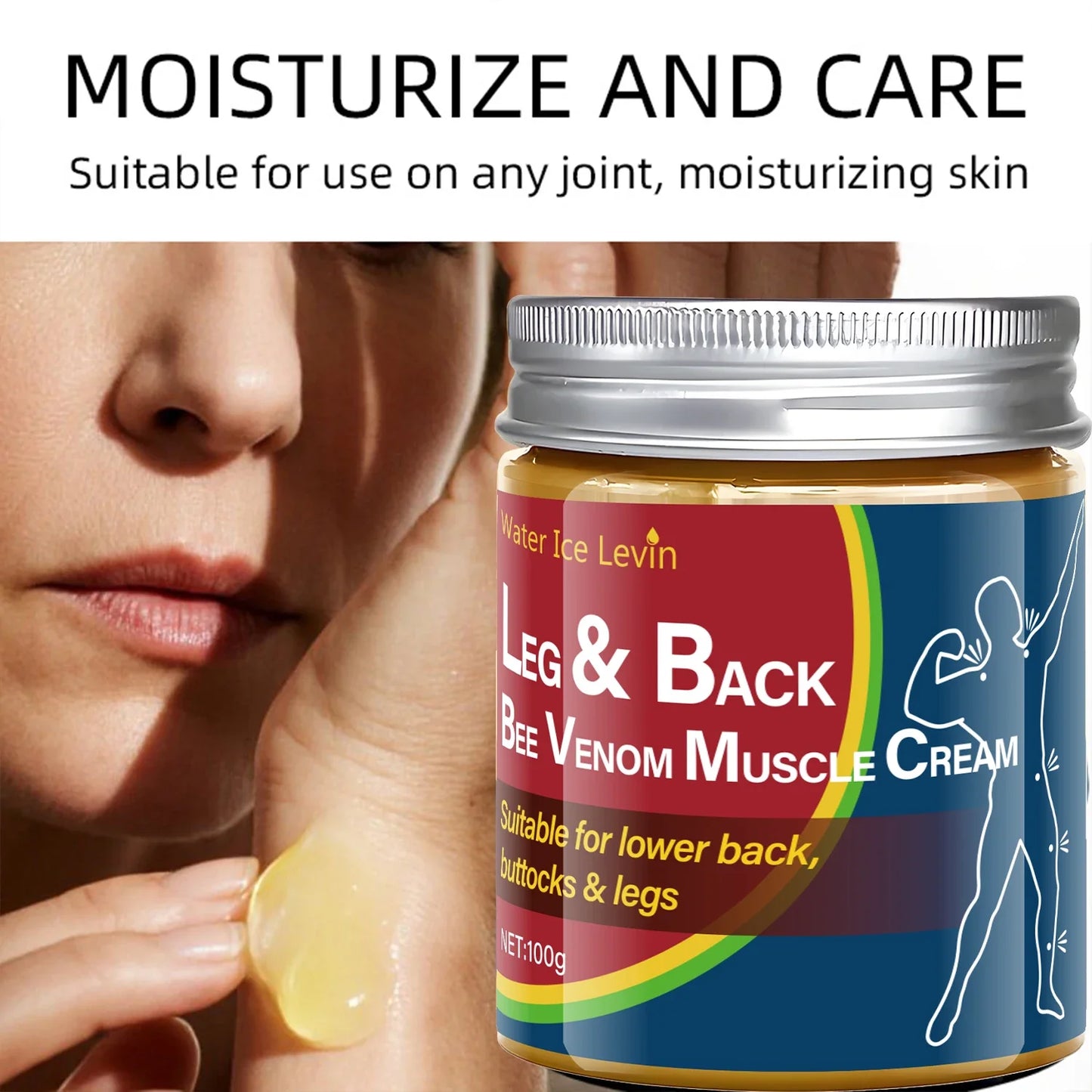 Bee Venom Body Cream – Moisturizing Legs, Back & Buttocks