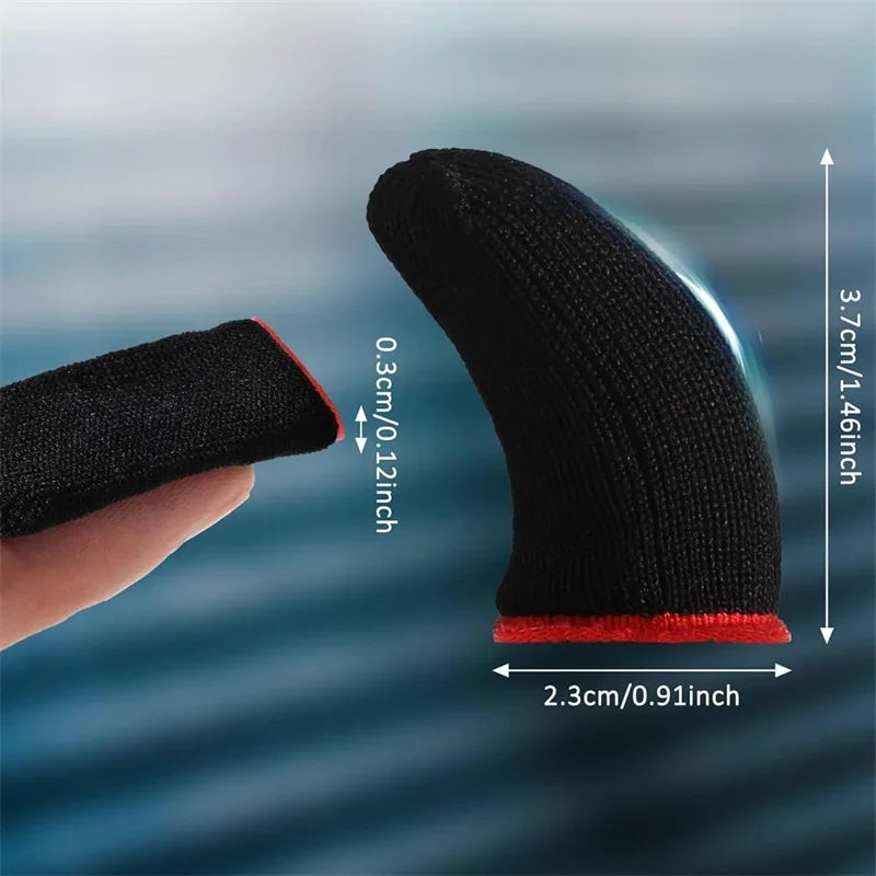 20-Pack Gaming Finger Sleeves – Anti-Sweat Touchscreen Cover