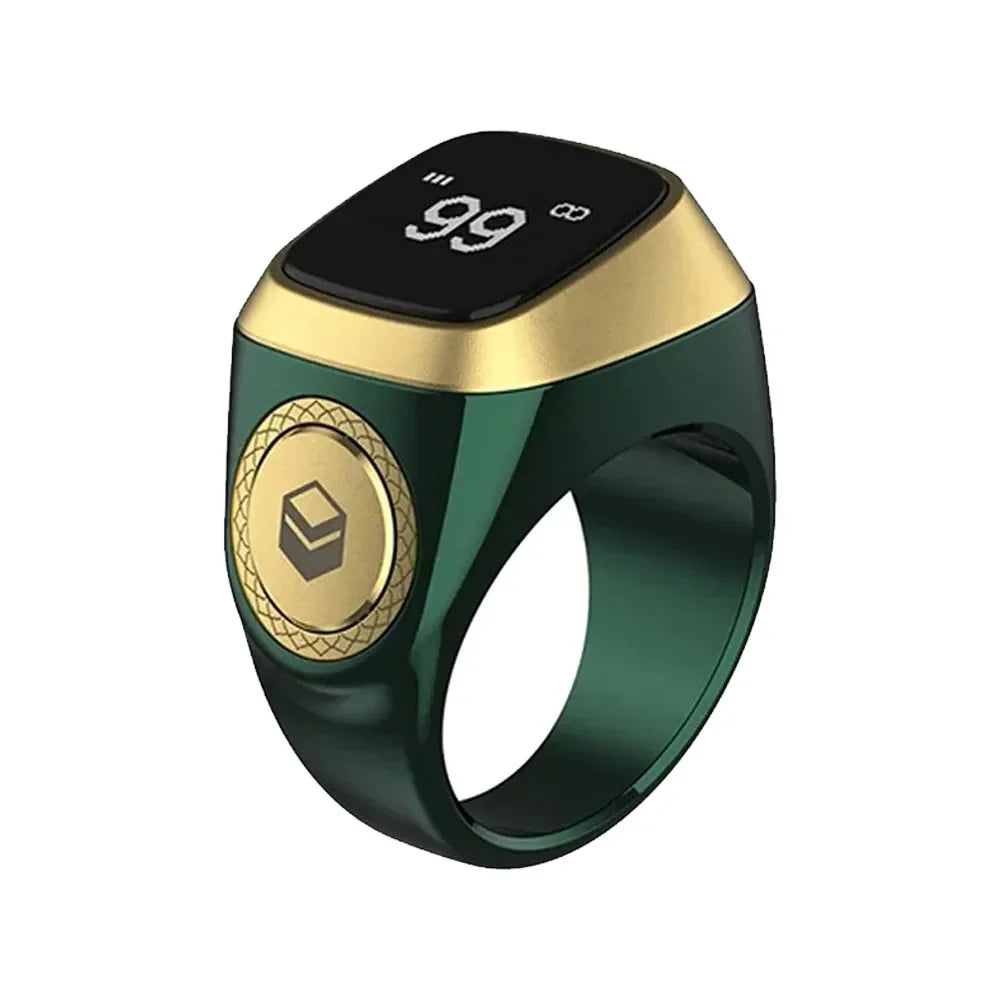 Smart Zikr Ring Digital Tasbih Counter | 5 Prayer Times & Qibla