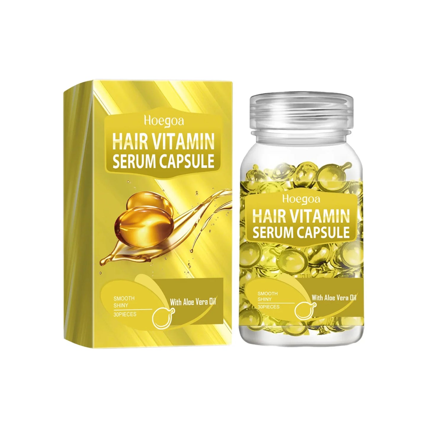 HOEGOA Moroccan Hair Vitamin Capsules – Nourishing Repair Essence