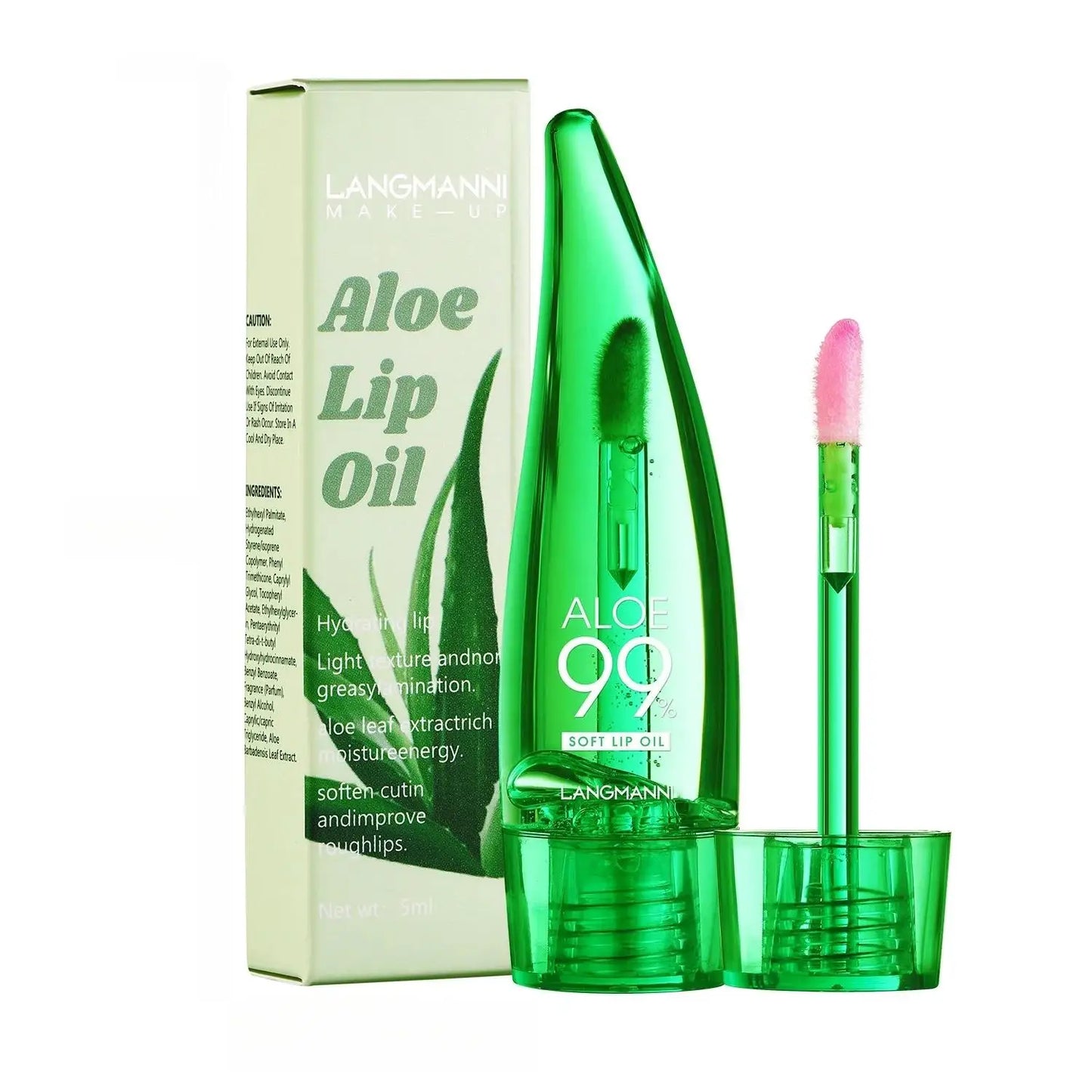 Aloe Vera Color-Changing Lip Gloss Oil – Strawberry Flavor