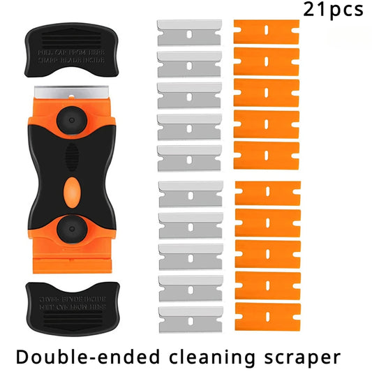 Double Edge Razor Blade Scraper & Window Squeegee Tool Blade Scraper Tool Peaceful Pleasures Health and Wellness