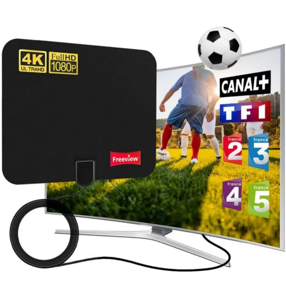 2025 HD Digital TV Antenna 4K 1080P Indoor Outdoor Long Range