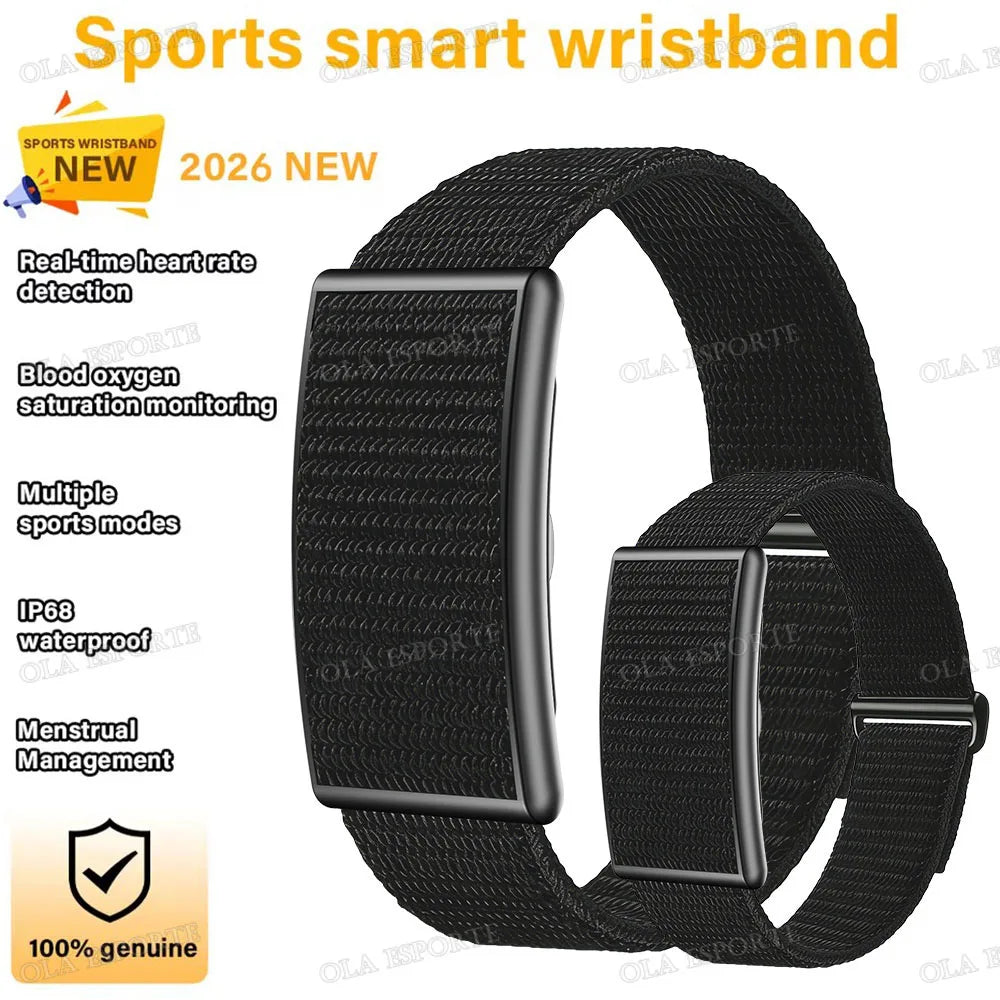 2026 Sport Fitness Tracker Smart Bracelet Men Women Heart Rate Sleep Blood Pressure Monitor Pedometer Waterproof Smartwatch Band Peaceful Pleasures Health and Wellness 2pc Black