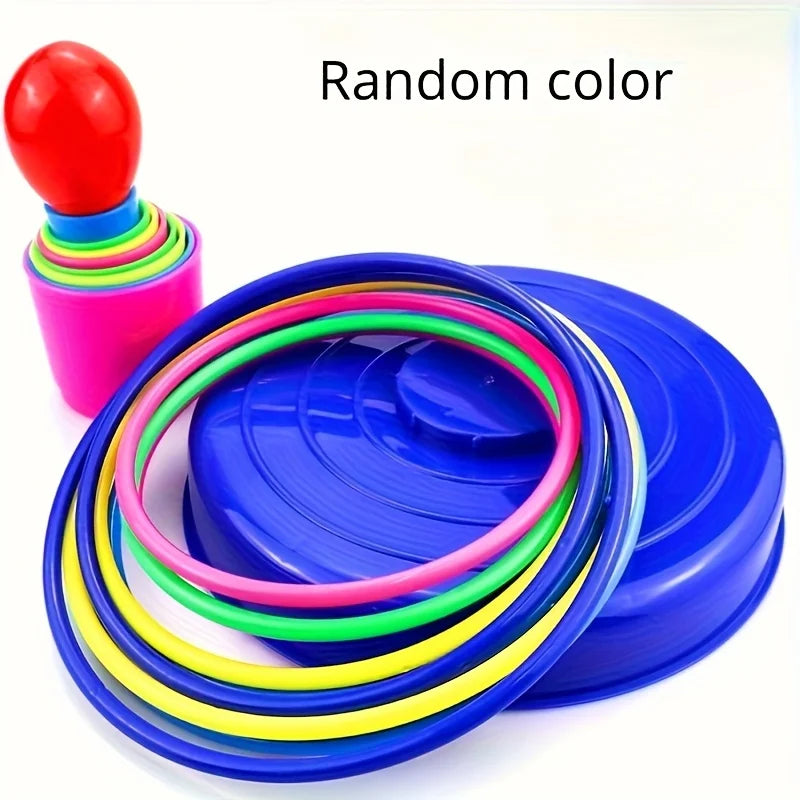 Colorful Hoop Ring Toss Game Set – Kids & Family Outdoor Party