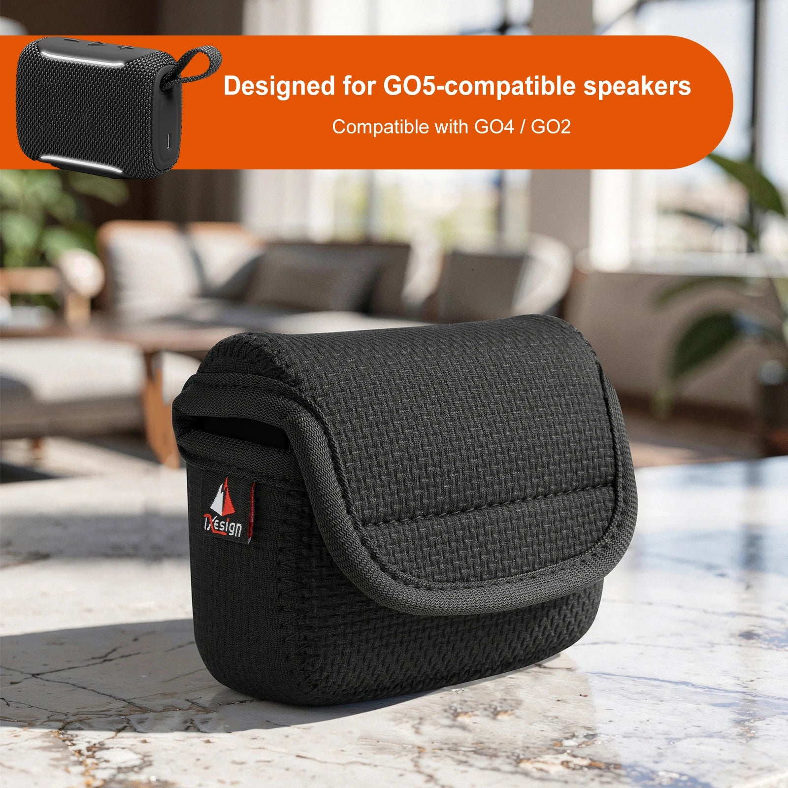 Carrying Storage Bag for JBL GO5/GO4/GO2 Portable Waist Bag Reusable Storage Bags Speaker Protection Case Speaker Accessories Peaceful Pleasures Health and Wellness