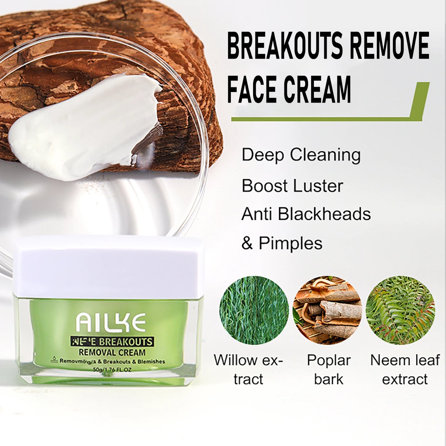 AILKE Acne Face Cream – Clear Skin, All Types | 50ml
