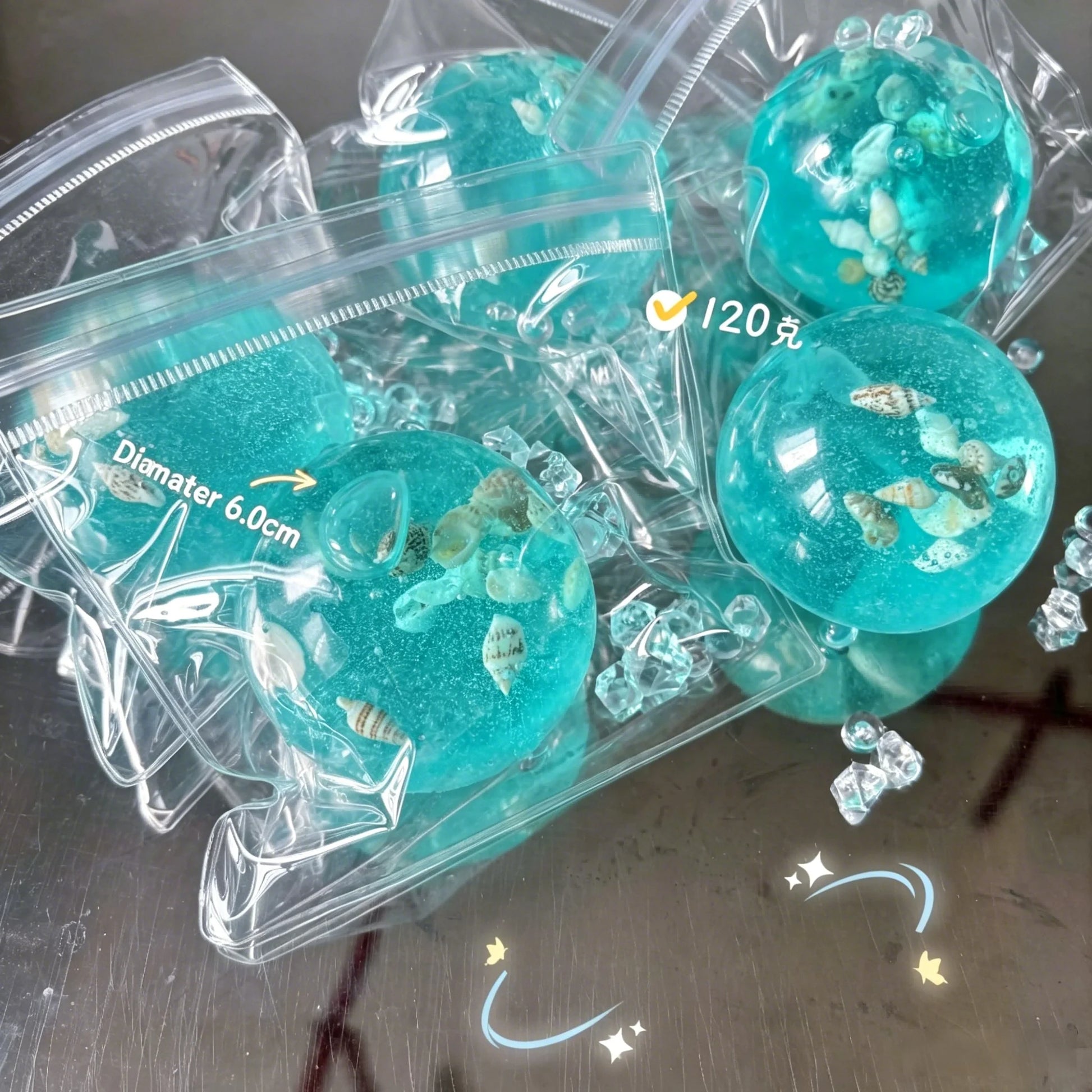 Adult Squishy Ocean Stress Balls Autism Sensory Toys For Stress And Anxiety Relief Maltose Water Ball Fidget Toys Bulk Gift Peaceful Pleasures Health and Wellness