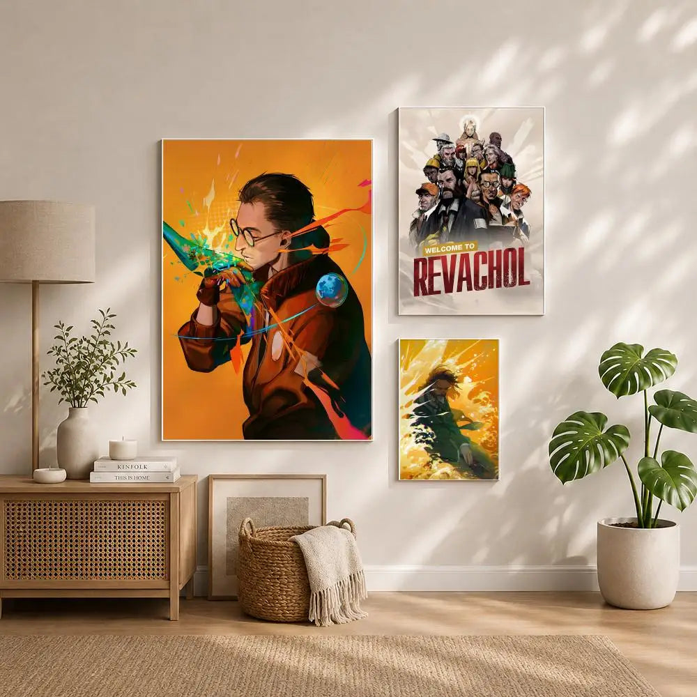 Game D-Disco ElysiumS Poster HD Self Adhesive Waterproof Wall Art Ideal for Home Office Dorm Bedroom Great Gift Peaceful Pleasures Health and Wellness