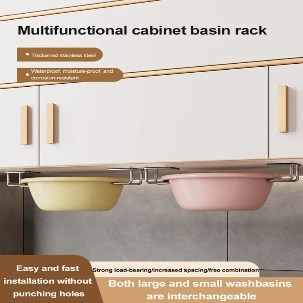 1/2/3/4/5PC Stainless Steel Hanging Hook Storage Rack Sink Sponges Drain Drying Rack Self Adhesive Storage Holder Wall Hooks Peaceful Pleasures Health and Wellness