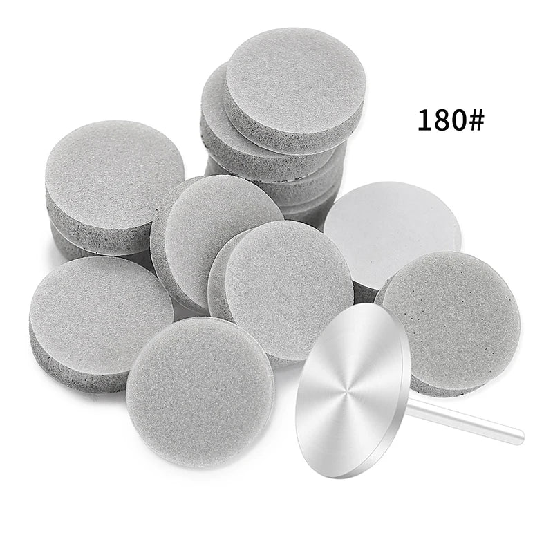 50pcs Nail Buffing Disc 20mm Polishing SandPieces For Quick Polishing Nails Manicure Tool Accessories Nail Kit Professional Set Peaceful Pleasures Health and Wellness