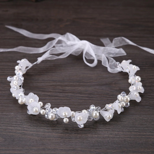 Bridal Hairband Hair Jewelry Birthday Party Crystal Headpiece with Ribbon for Birthday Party And Pageant Peaceful Pleasures Health and Wellness