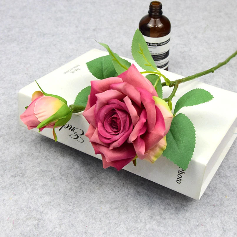 Artificial Silk Rose Bouquet for Home & Wedding Decor