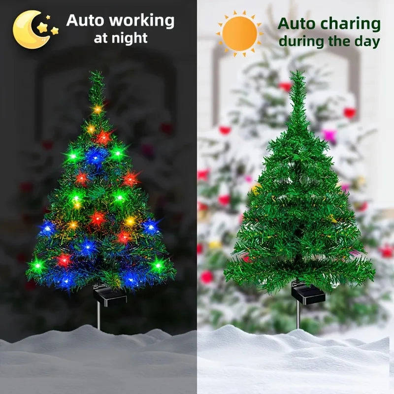 Solar Christmas Tree Lights IP65 Waterproof Outdoor Garden