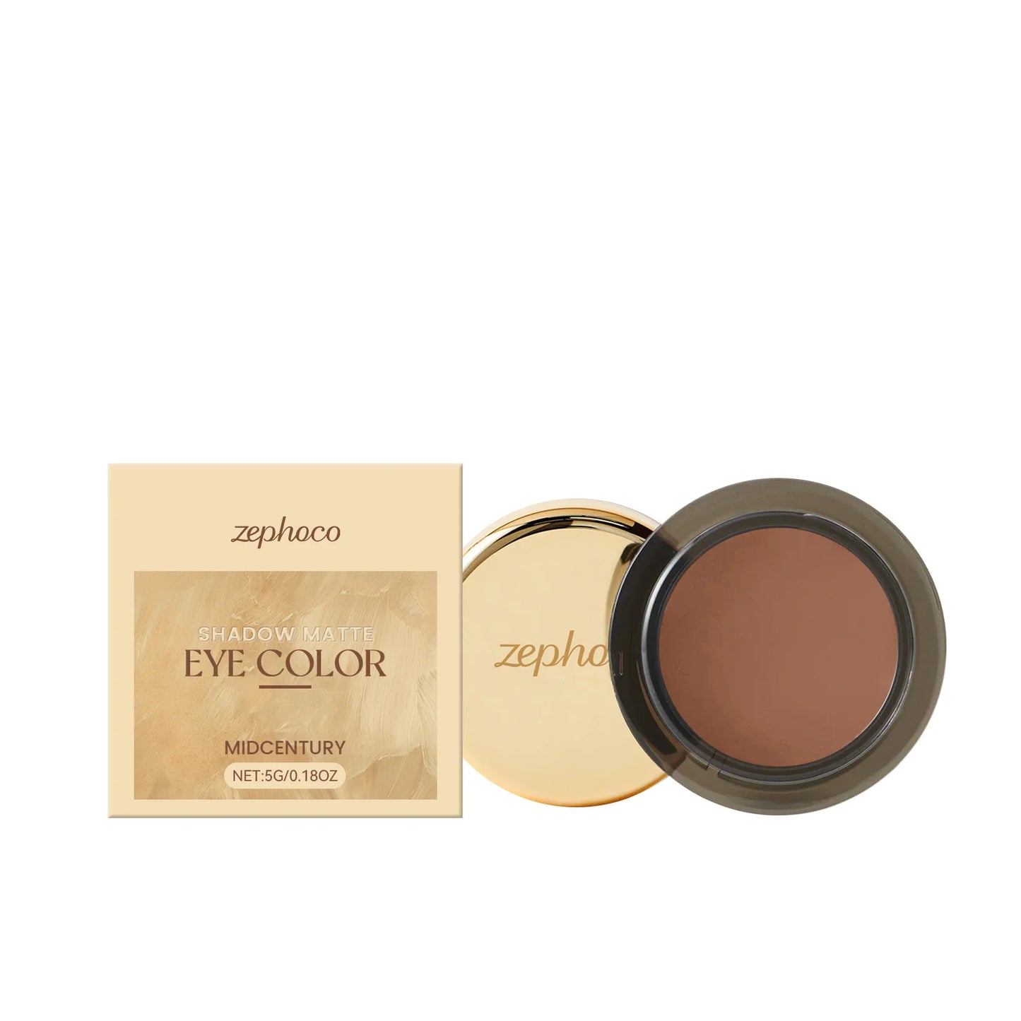 Eelhope Matte Monochrome Eyeshadow – Waterproof Smoky Brown