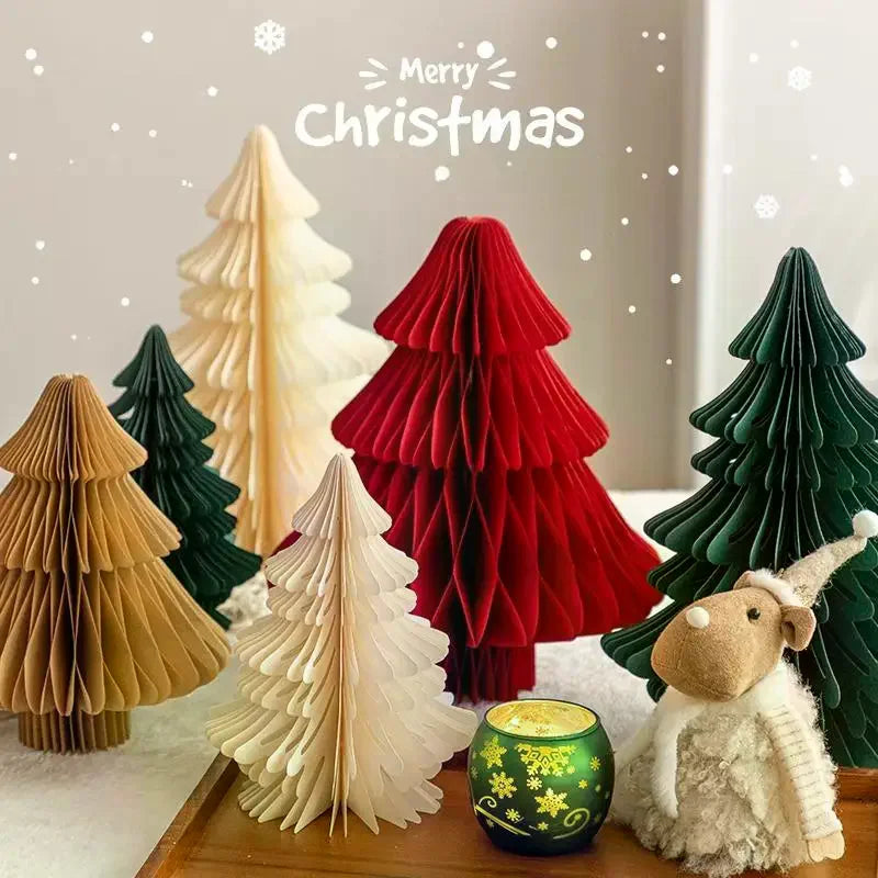 3D Honeycomb Christmas Ball Ornament – Foldable Paper Hanging