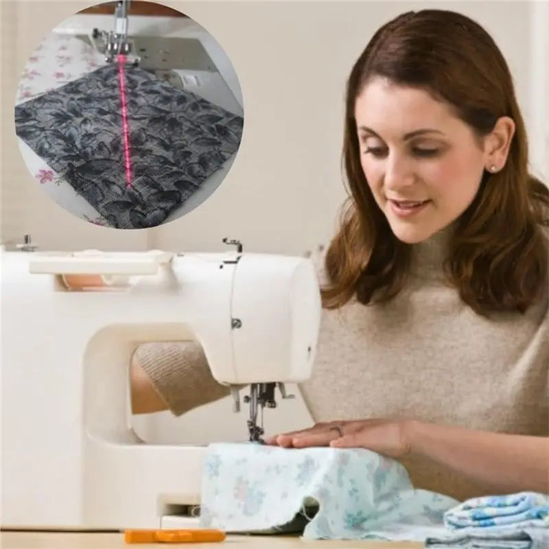 A36T-Magnetic Quilting Light For Sewing Machines With Red Guide Line, Precision Stitching And Rotating Base US Plug Peaceful Pleasures Health and Wellness