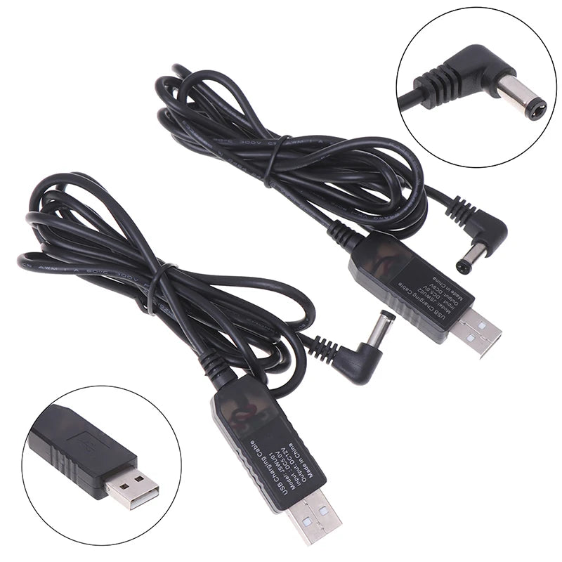 High Quality USB DC 5V To DC 9V 12V Step Up Cable 2.1x5.5mm Jack Connector Converter Wire Peaceful Pleasures Health and Wellness