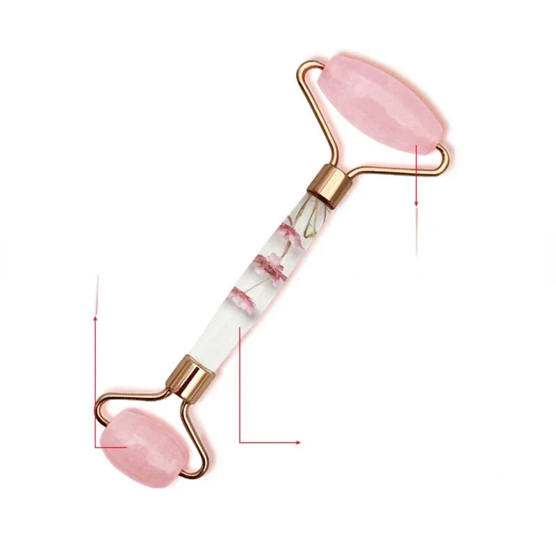 Natural Amethyst Jade Face Roller Massager | Lifting & Firming