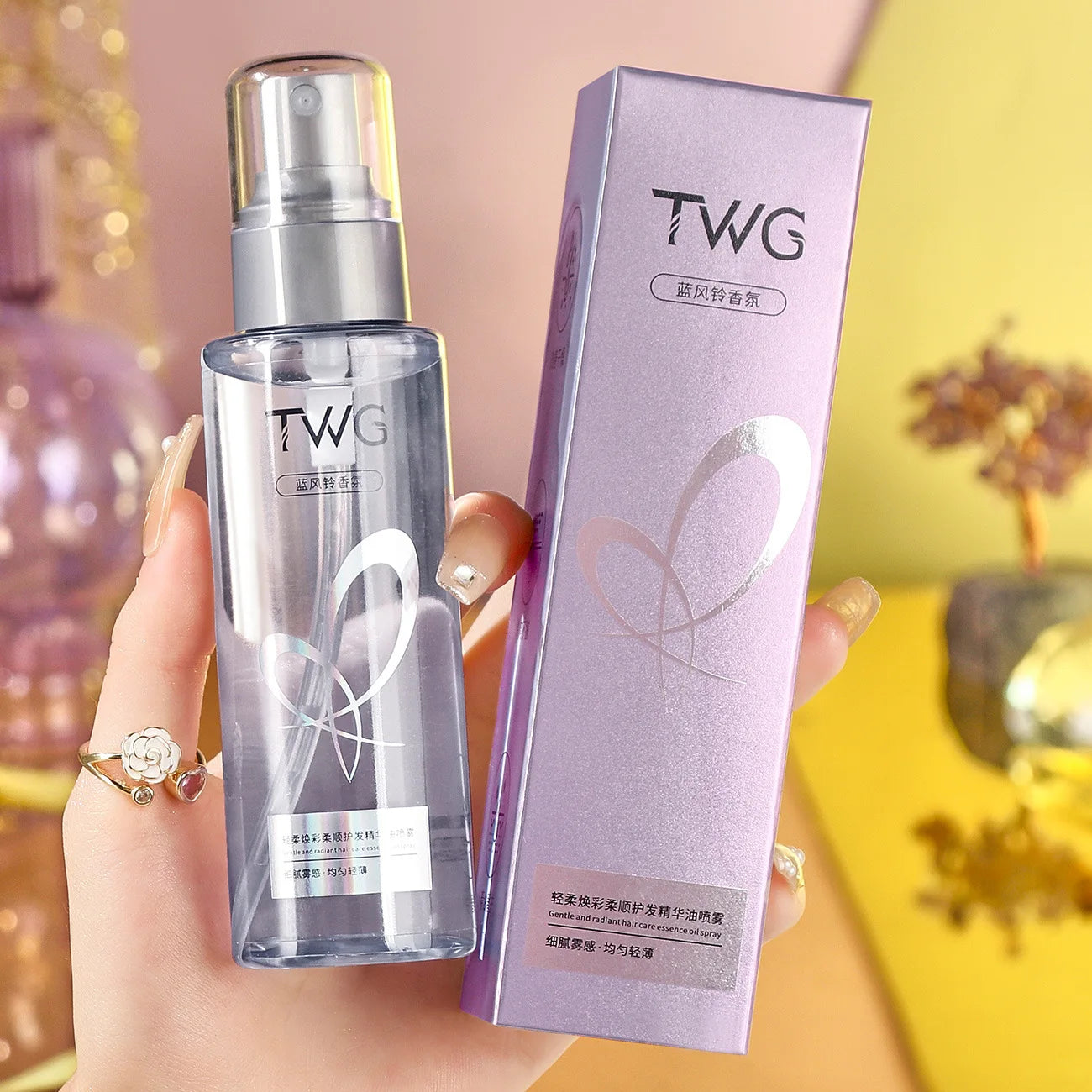 TWG Gentle Brilliance Hair Oil Spray | Smooth Curly Hair