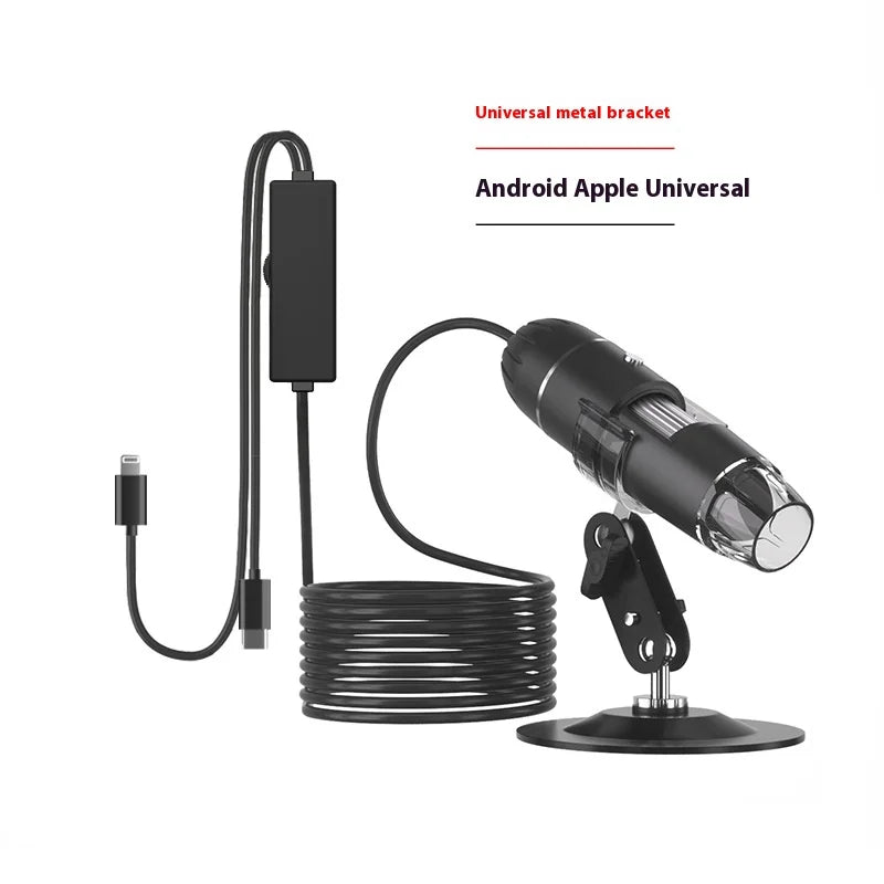 1600X Apple Android Phone Direct Connection Digital Microscope Handheld Industrial Beauty Electronic Magnifier Peaceful Pleasures Health and Wellness 1