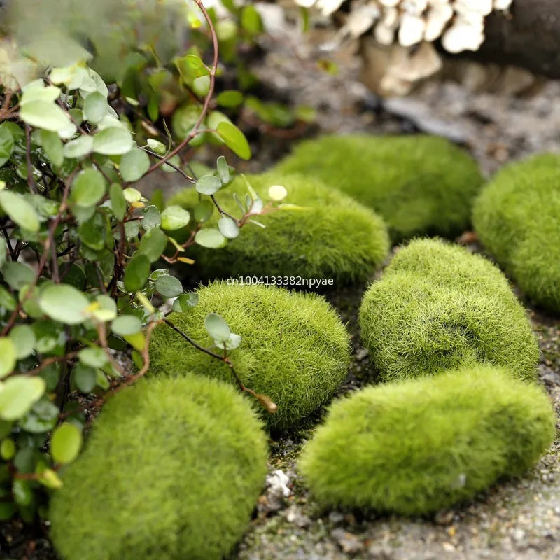Artificial Moss Ball Fake Stone Simulation Plant Decor