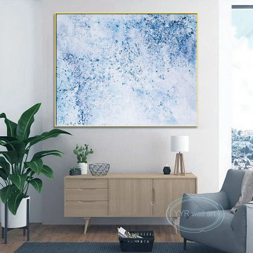 Hand-Painted Abstract Oil Painting Canvas Wall Art | Modern Décor Canvas Oil Painting Peaceful Pleasures Health and Wellness