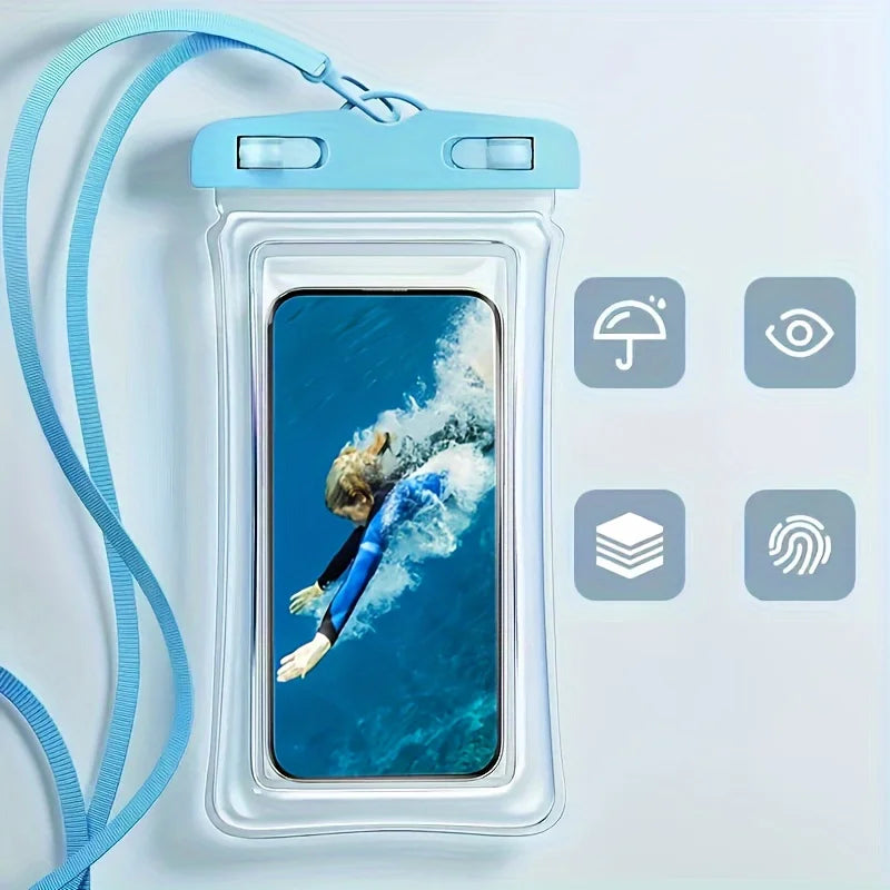 IPX8 Waterproof Phone Pouch | Clear Dry Bag for Beach & Kayak