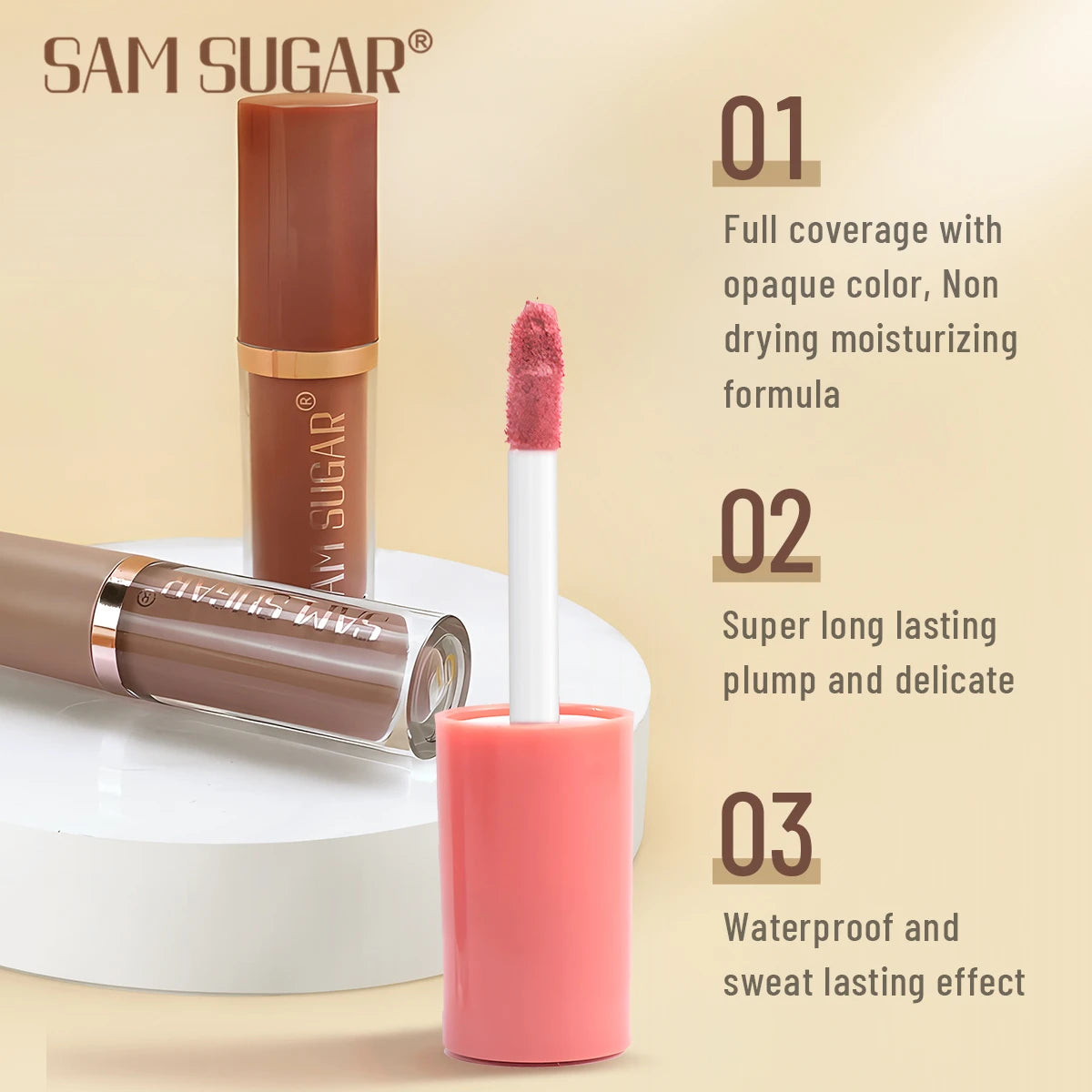 12 Colors Lip Gloss Set Matte Velvet Non-Stick Waterproof Sweatproof Long Lasting Exquisite Gift Set Gift Idea Peaceful Pleasures Health and Wellness
