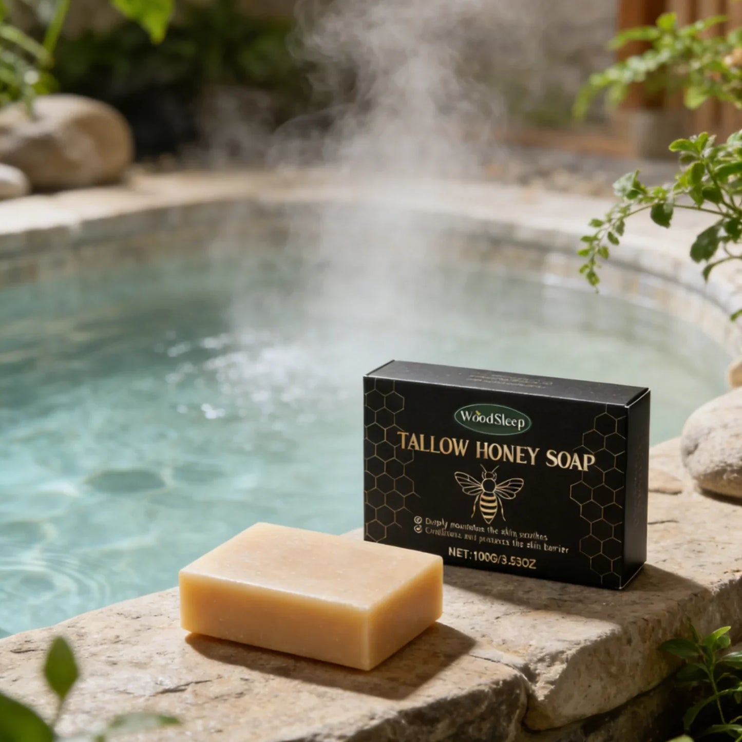 Woodsleep Tallow Honey Soap – Nourishing Moisturizing Bar