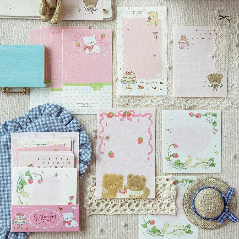 Combination Note Cute Fairy Tale Student Message Memo Can Be Used As