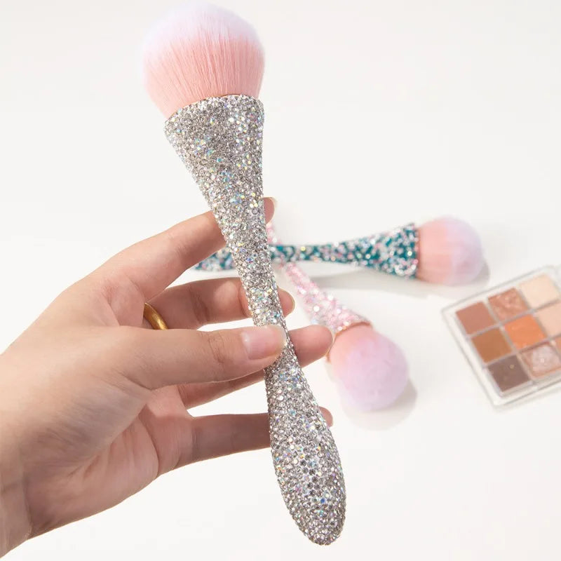 Professionals Nails Art Brush Luxurious Glitter Handle Nail Brush Dust Cleaning Make Up Brush Manicure Accessories Tools Peaceful Pleasures Health and Wellness