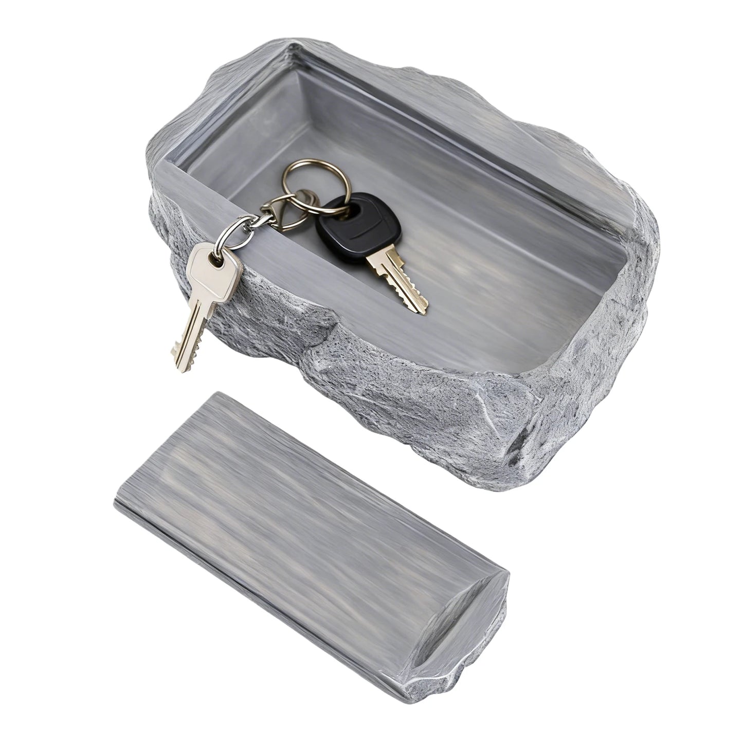 Fake Rock Key Hider – Realistic Resin Outdoor Key Storage Box