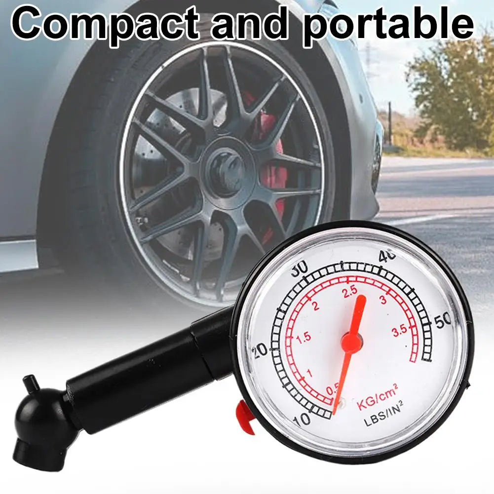 Auto Car Tire Pressure Gauge High-precision Tire Pressure Monitor Stainless Steel Manometer Air Pressure Meter Dial Tire Gauge Peaceful Pleasures Health and Wellness