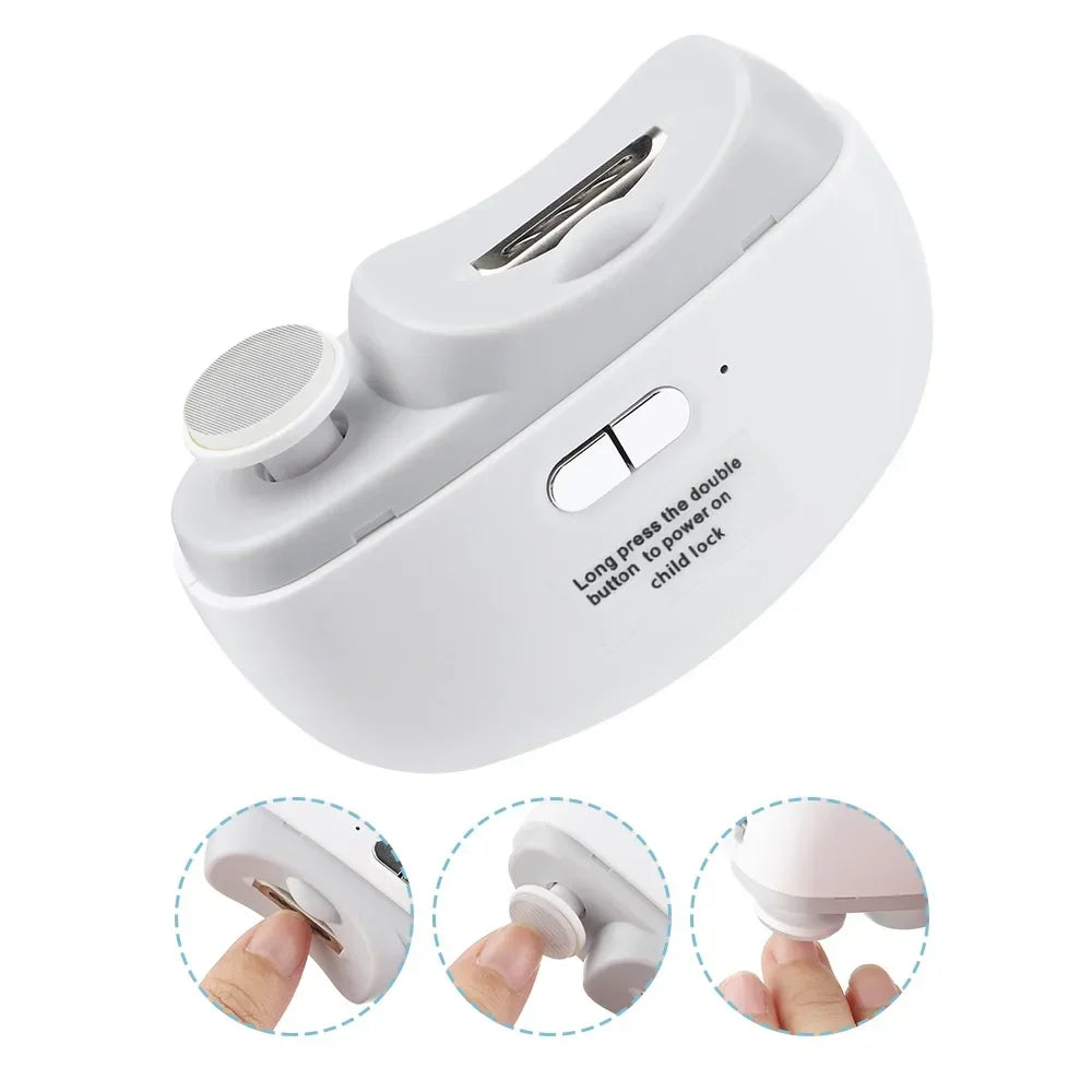 AFDEAL Electric Nail Trimmer – 2-Speed, Baby & Adult USB-C