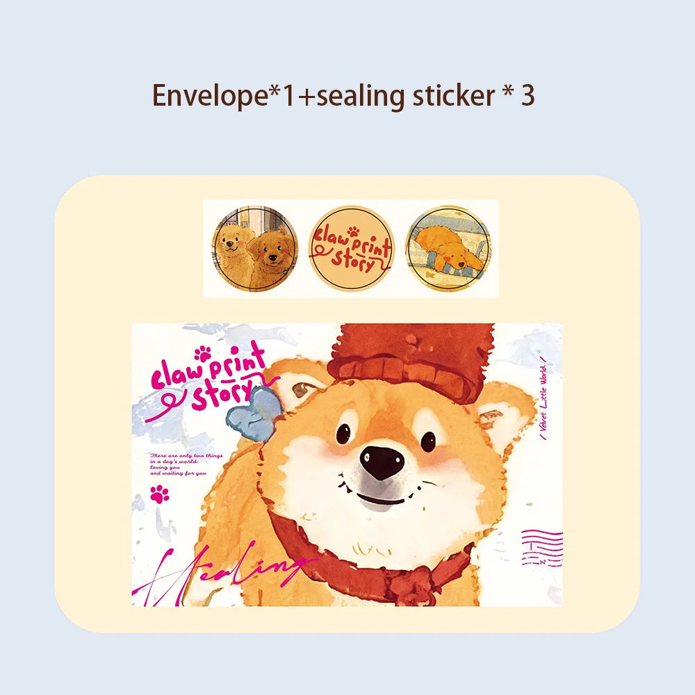 Envelope Cat Dog Story Series Cute Pet Ins Commemorative Blessing