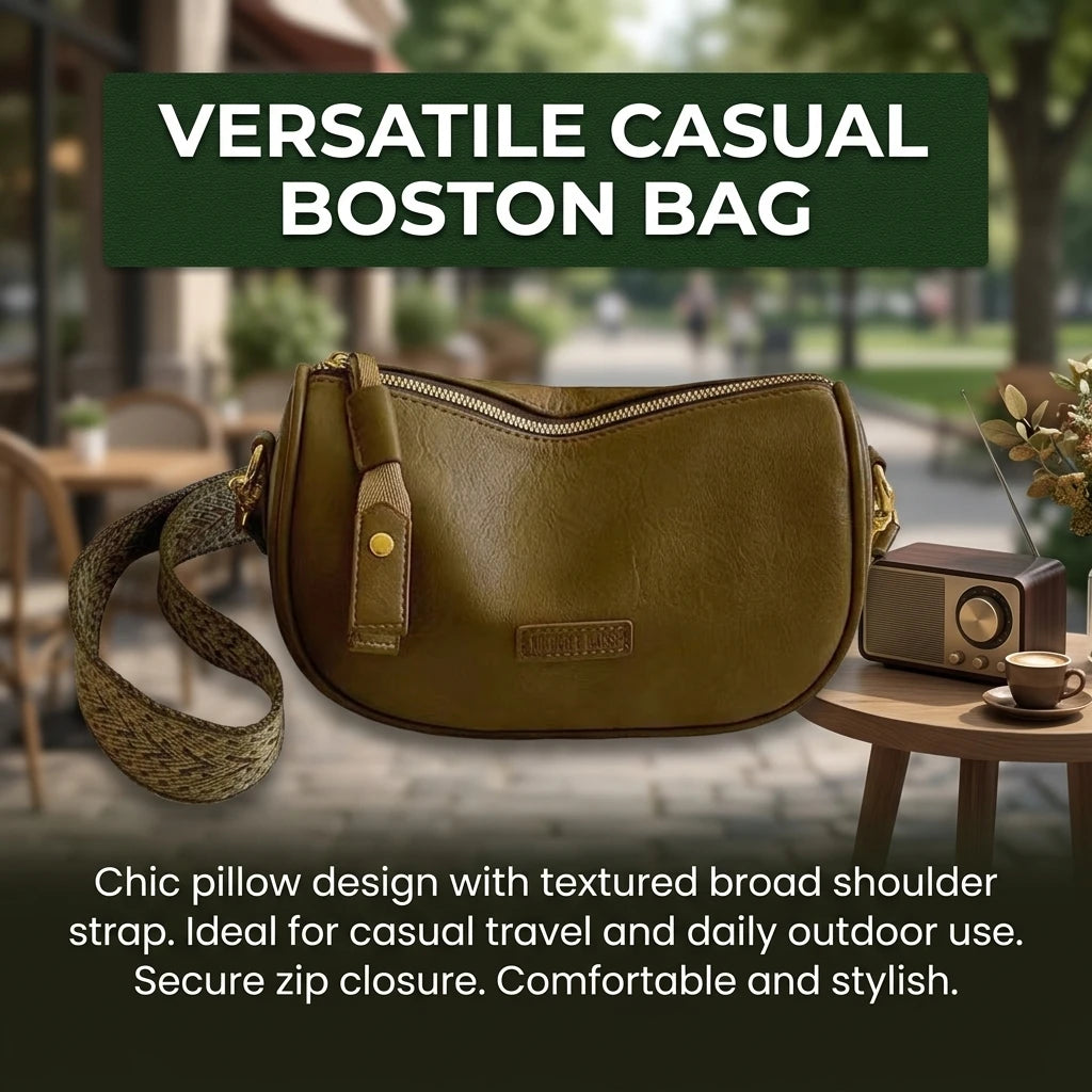 Women Bag Pillow Shape Shoulder Crossbody Handbag With Adjustable Strap Peaceful Pleasures Health and Wellness