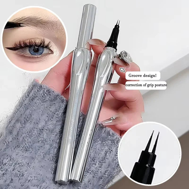 LUXURYTO 2-Fork Waterproof Liquid Eyebrow Pen – Ultra-Fine Tip