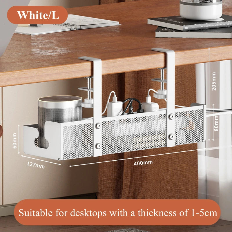 Under Desk Cable Management Tray | Metal Wire Organizer