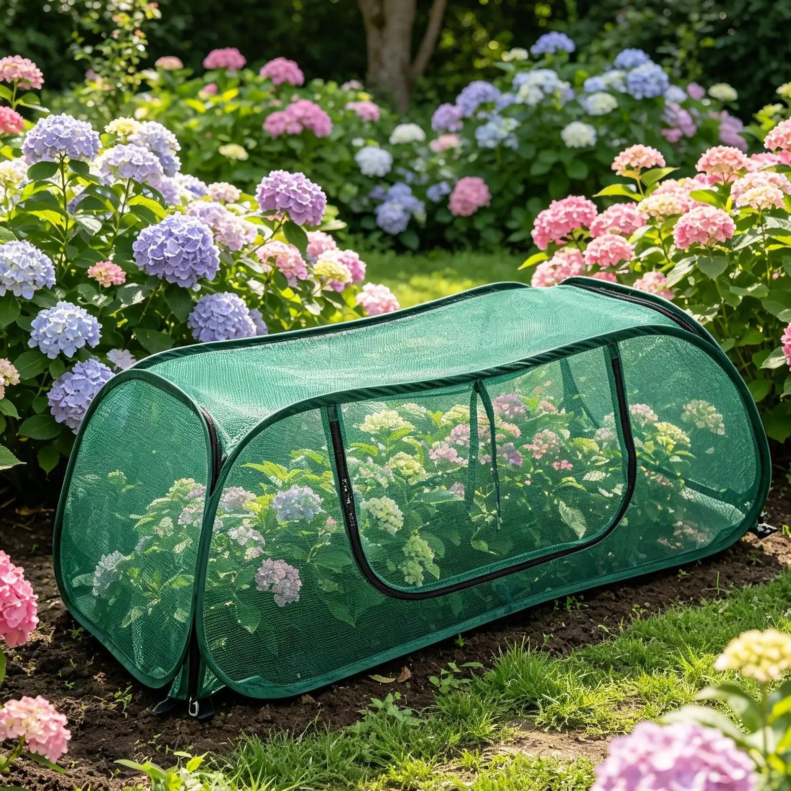 Raised Garden Bed Cover Reusable Guard Tent Plant Protector Mesh Garden Cover For Fruits Flowers Strawberries Tomatoes Seedlings Peaceful Pleasures Health and Wellness