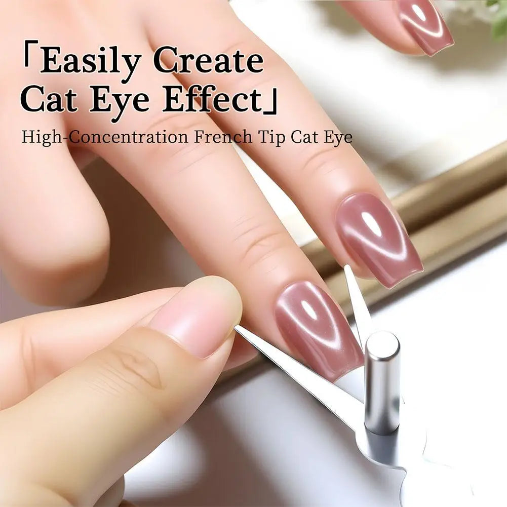 Cat Eye Nail Magnet Tool Set – Heart & French Tip Manicure