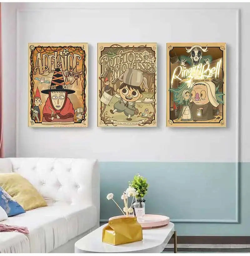Over The Garden Wall Canvas Wall Art Print | Anime Home Decor Canvas Wall Art Peaceful Pleasures Health and Wellness