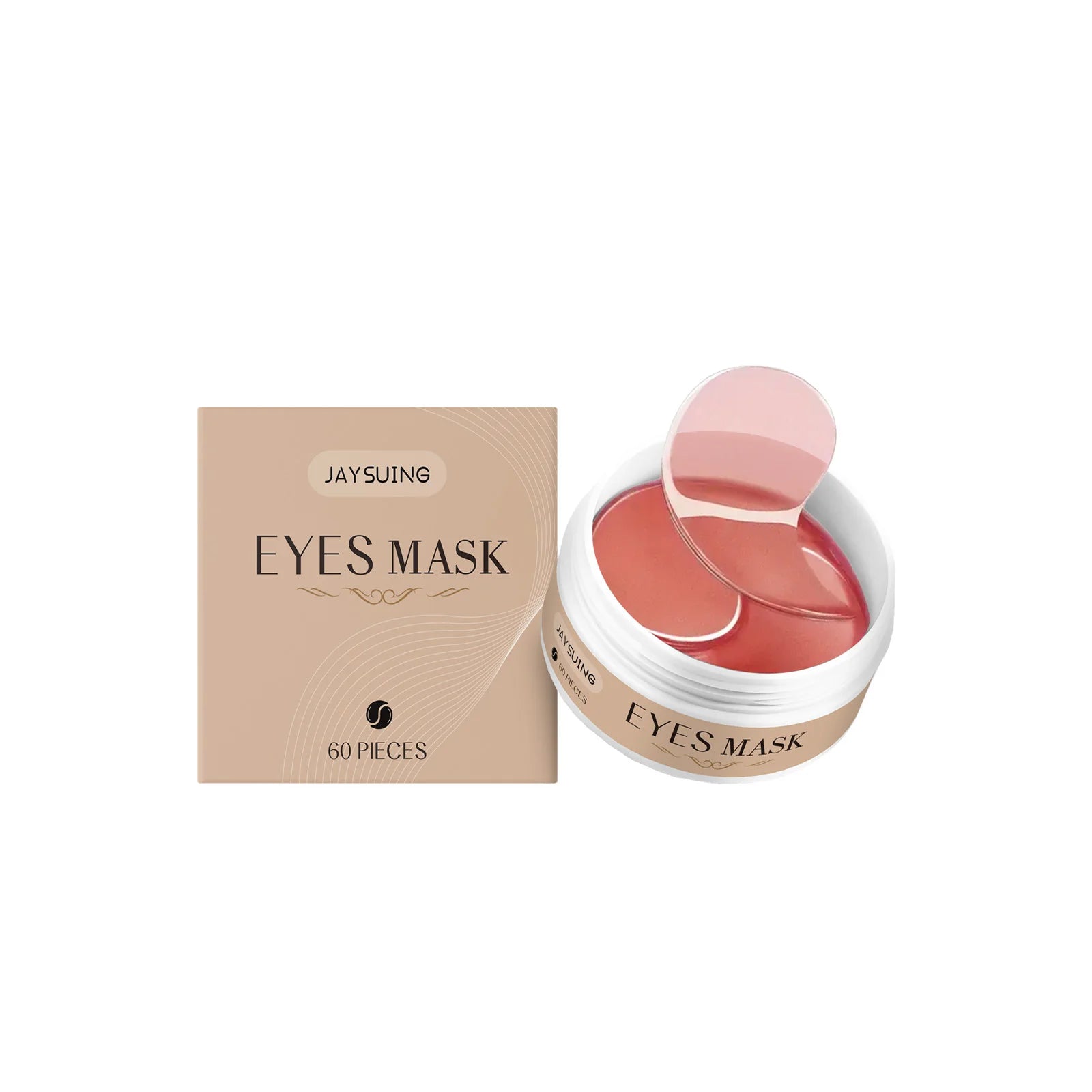 Coffee Eye Mask for Dark Circles and Anti-Aging Peaceful Pleasures Health and Wellness 60pcs Boxed